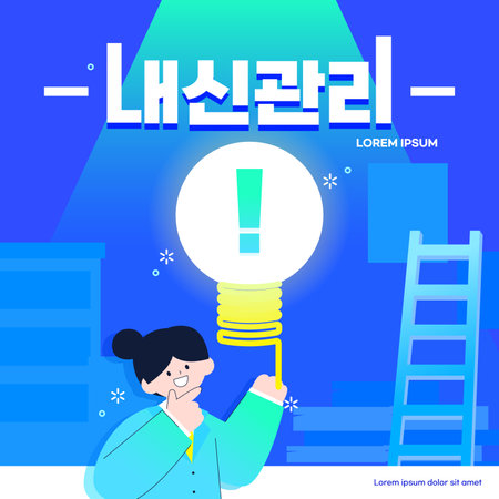 Grades Rising Education Illustration Templateのイラスト素材