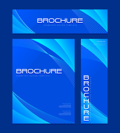 Business brochure design template setのイラスト素材