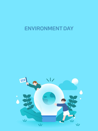Environmental Protection Illustration for the Earthのイラスト素材