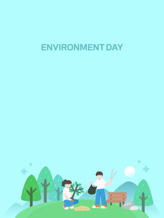 Environmental Protection Illustration for the Earthのイラスト素材