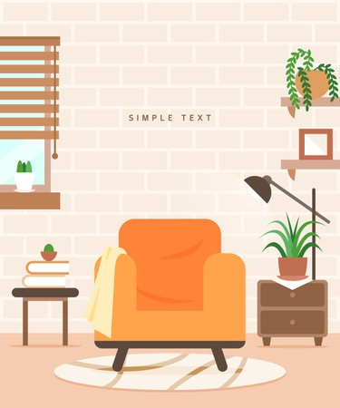 Simple interior backgroundのイラスト素材