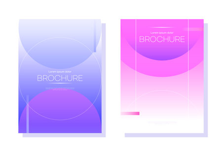 Design Brochure Cover Template Setのイラスト素材