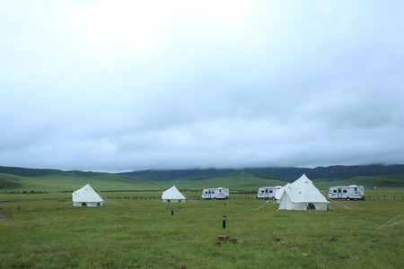 Prairie campsiteのeditorial素材