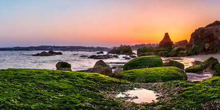 Seven star sea sunset
