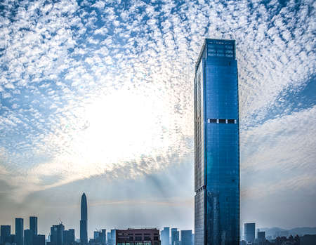 Shenzhen Chinese business centerのeditorial素材