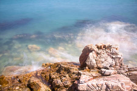 The sea of Yang Meikeng in Shenzhenの写真素材