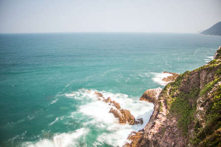 The sea of Yang Meikeng in Shenzhenの写真素材
