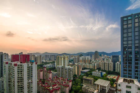 Shenzhen skylineのeditorial素材