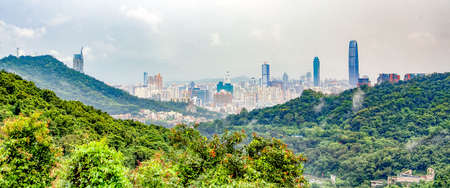 Luohu skyline of Shenzhenのeditorial素材