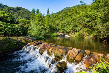 stream river at Maluanshan Countryside Park, shenzhenの写真素材