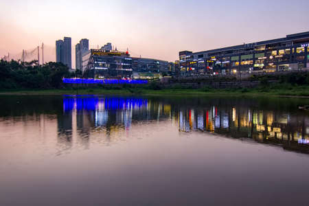 Shenzhen Xiangmi hu Lake Parkのeditorial素材