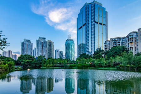 Shenzhen litchi Park landscape scenery viewの写真素材