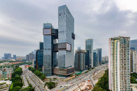 Shenzhen Binhai highrise buildingsのeditorial素材