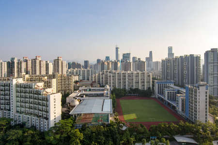 Shenzhen city skylineの写真素材