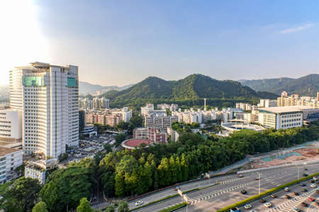 Shenzhen city skylineの写真素材