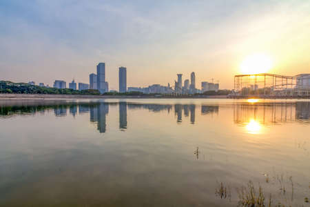 Shenzhen Xiangmi Lake Parkの写真素材