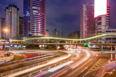 Night view of Shenzhen Cityのeditorial素材