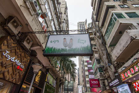 Shopping streets in Hongkongのeditorial素材