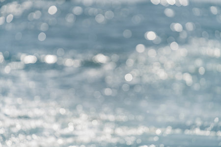 Defocussed water surface of the sea or ocean.