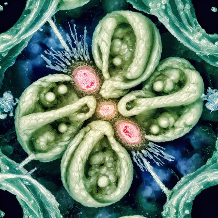 Micro world, abstract background texture . High quality photoの写真素材