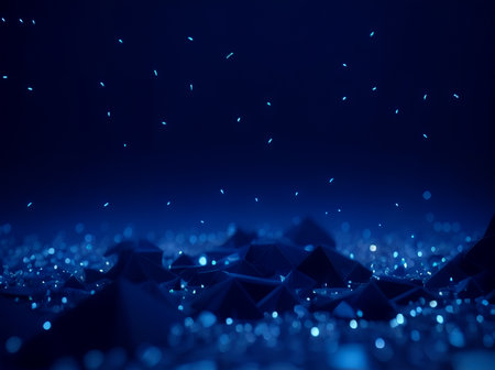 abstract background geometric with polygon line and dots for Science and business technology. Connection triangle structure. High quality photoの写真素材