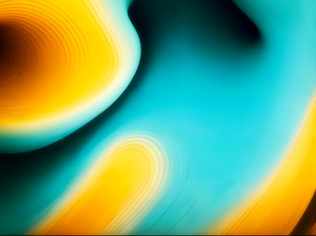 Light Blue, Yellow abstract layout. An elegant bright illustration with gradient.. High quality photoの写真素材