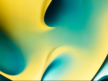 Light Blue, Yellow abstract layout. An elegant bright illustration with gradient.. High quality photoの写真素材