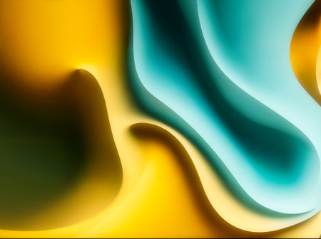 Light Blue, Yellow abstract layout. An elegant bright illustration with gradient.. High quality photoの写真素材
