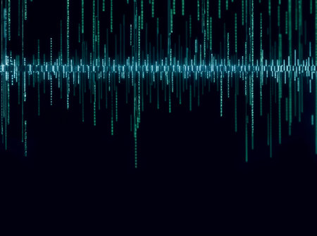 Abstract computer data characters, big data, and internet technology concepts.