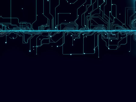 Abstract computer data characters, big data, and internet technology concepts.