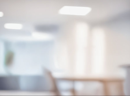 BLURRED OFFICE BACKGROUND. High quality photo.の写真素材