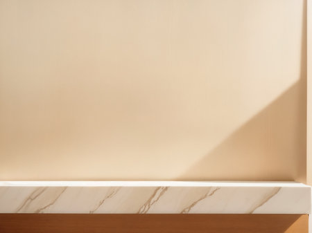 marble table wall and free space. High quality photoの写真素材