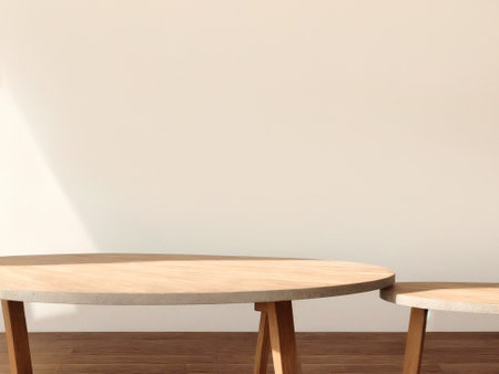 Empty top wooden shelves and stone wall background. can be used for display or montage your products.Mock up for display of product. High quality photoの写真素材