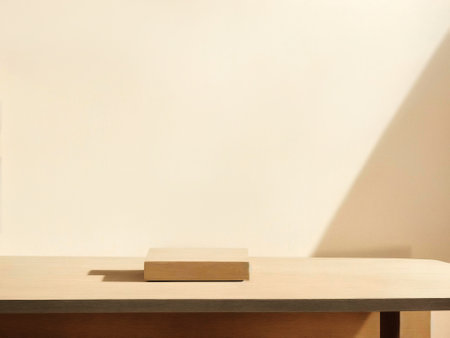 Empty top wooden shelves and stone wall background. can be used for display or montage your products.Mock up for display of product. High quality photoの写真素材