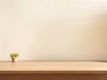 Empty top wooden shelves and stone wall background. can be used for display or montage your products.Mock up for display of product. High quality photoの写真素材