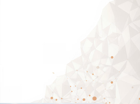 Abstract background with interweaving of colored lines and dots. High quality photoの写真素材