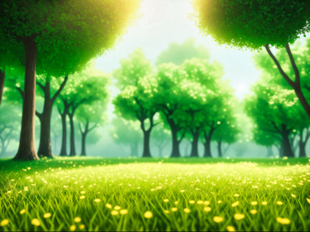 beautiful natural landscape with bokeh in Background. High quality photoの写真素材