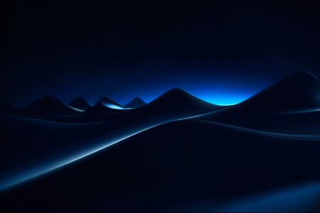 Modern Black Background Line Light Abstract . High quality photoの写真素材