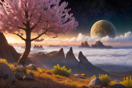 Fantasy Landscape Art Wallpaper, Dreamland.