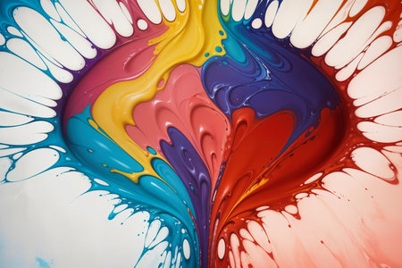 Abstract painted art background. Abstract colorful brush strokes as a background. High quality photoの写真素材
