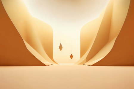 Abstract Architecture Background. 3d Illustration of White Circular Building. Modern Geometric Wallpaper. . High quality photoの写真素材