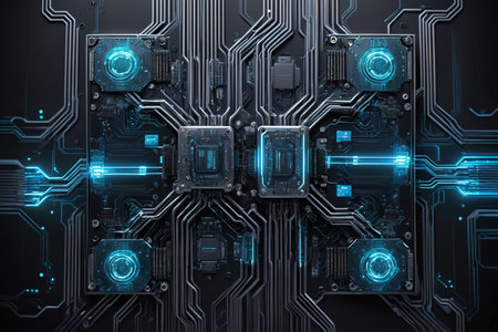 Artificial intelligence and technology chipsの素材