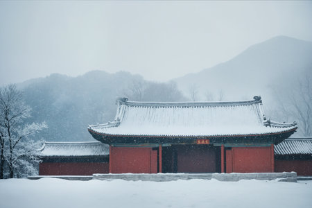 Snow Scenery of Traditional Chinese Ancient Architectureの素材