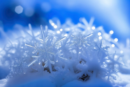 Snowflake close-upの素材