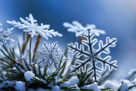 Snowflake close-upの素材