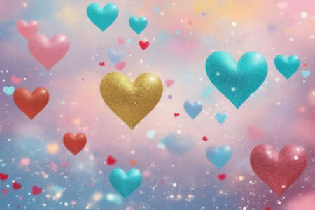 Valentine's Day poster templateの素材