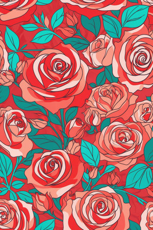 Valentine's Day Rose Design Elementsの素材