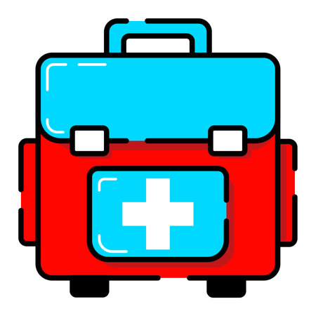 Medical kit Icon. Medical and Healthcare in filled outline style.のイラスト素材