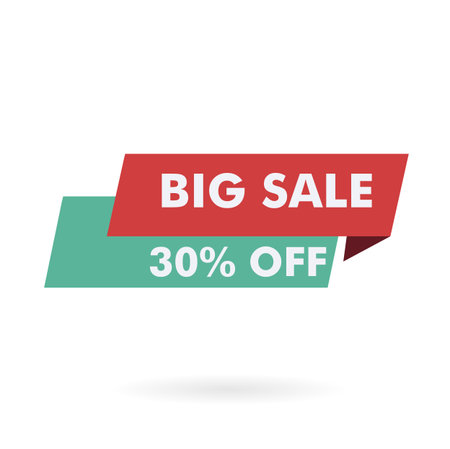 merry christmas sale promotion banner - christmas big sale - badgeのイラスト素材