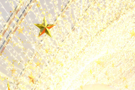 Bokeh Festive background. Christmas and New Year.の写真素材